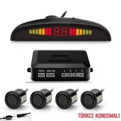 PARK SENSÖRÜ TÜRKÇE KONUŞMALI SİYAH 18MM