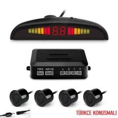 PARK SENSÖRÜ TÜRKÇE KONUŞMALI SİYAH 22MM