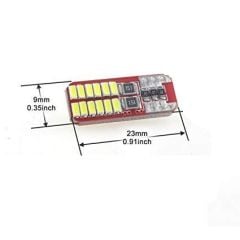 T10 DİPSİZ PARK LEDİ 12V BEYAZ CANBUSLU -24 LED