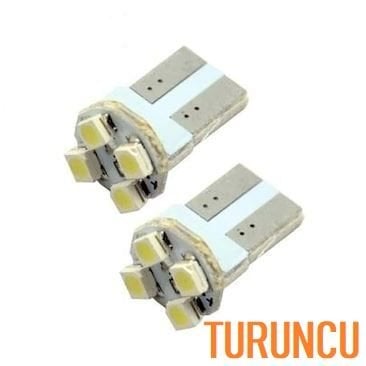 T10 DİPSİZ PARK LEDİ 12V TURUNCU 4 LEDLİ