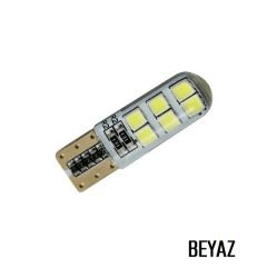 T10 DİPSİZ PARK LEDİ 12V BEYAZ ECO CANBUSLU SİLİKONLU