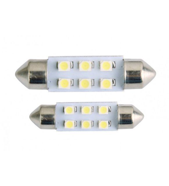 SOFİT LED 12V MAVİ 39MM 6 LEDLİ EKONOMİK