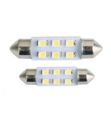 SOFİT LED 12V MAVİ 39MM 6 LEDLİ EKONOMİK