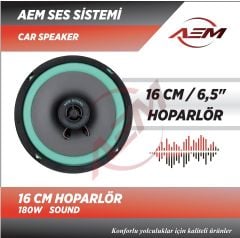 AEM SOUND HOPARLÖR 16 CM 180W
