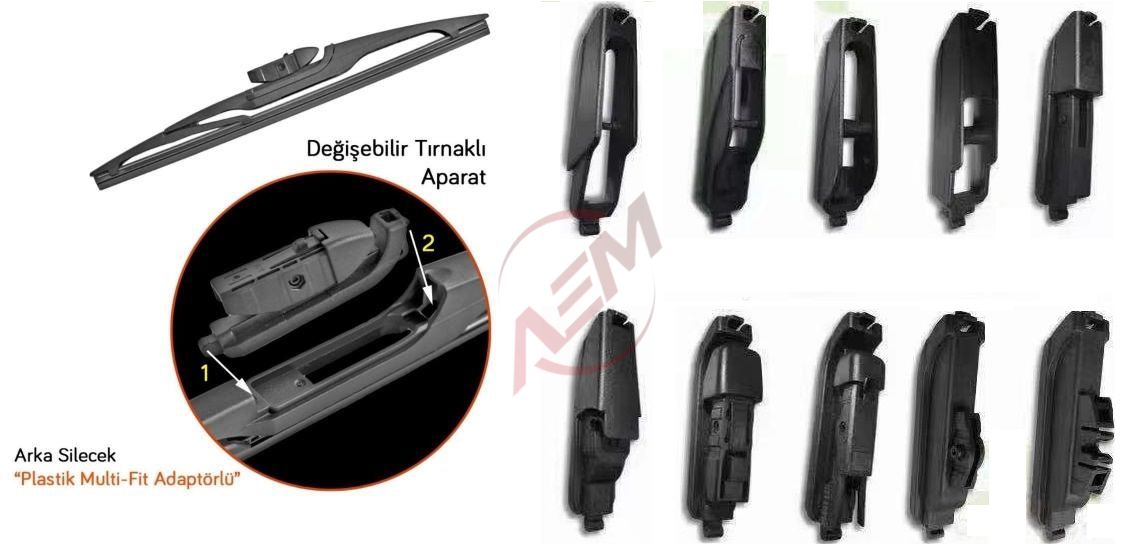 ARKA SİLECEK SÜPÜRGESİ 10 APARATLI 305MM - 12''